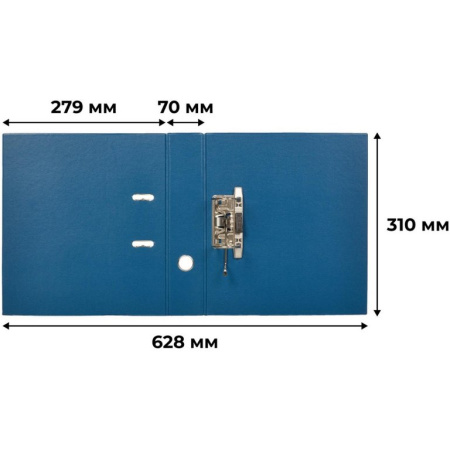Папка-регистратор А4 70мм Bantex пл. карман на торце, в пленке ПВХ синяя