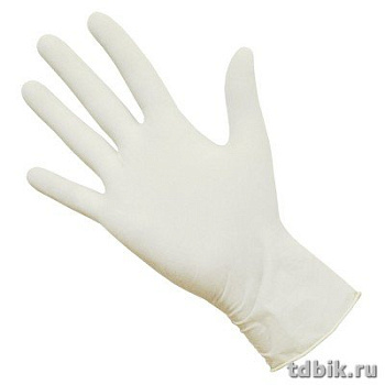 Перчатки латексные (текстурированные, нестерильные, неопудренные), размер "L"
