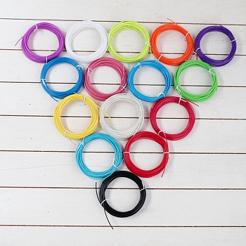 Пластик для ручек 3D PLA-15, 10 м, цв. в ассортименте Luazon