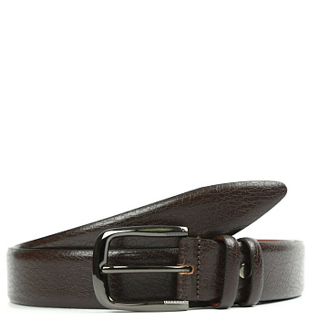 Ремень FABRETTI мужской, натуральная кожа, размер 125, коричневый