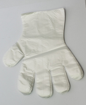 Перчатки Одноразовые полиэтиленовые, размер "M", 100шт/уп.
