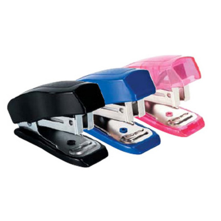 Степлер 24/6 мини до 20л ErichKrause Elegance ассорти с антистеплером (глубина 25мм)