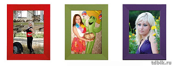 Рамка для фотографий 10*15 см дерево цв. ассорти Hofmann