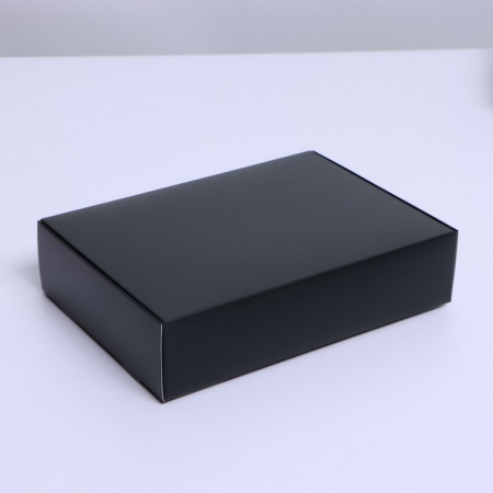 Коробка для подарков 21*15*5см "Черная"
