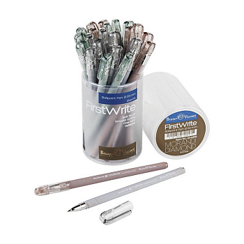 Ручка шариковая BV FirstWrite "Morandi diamond" 0,5мм синяя (стерж. 140мм, линия 0,4мм)