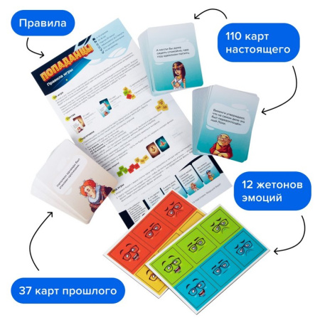 Игра настольная  18+ с карточками "Попаданцы" NINJA FISH