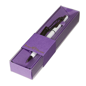 Ручка шариковая Bruno Visconti "Palermo"  в футляре (картон), белый корпус (стерж.117мм)