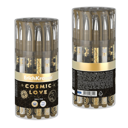 Ручка шариковая с рис. ErichKrause Magic Sky Stick, 0,7мм синяя (линия 0,35мм)