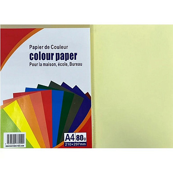 Бумага Spectra Colour 80 А4, 20 лист/уп, жёлтый светлый