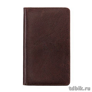 Визитница Dr.Koffer 20,5*12см на 72 визитки, коричневая