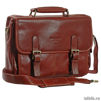 Портфель Dr.Koffer нат. кожа, коньяк