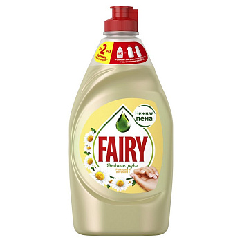Жидкость д/мытья посуды Fairy Пена эффект  450 мл., ромашка и витамин Е