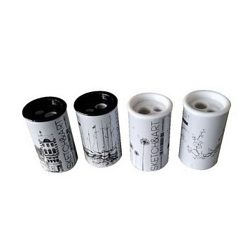 Точилка с контейнером два отверстия металлическая "SKETCH&ART"