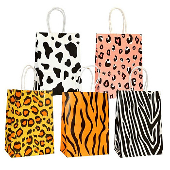 Пакет бумажный 15*21см крафт (ассорти)