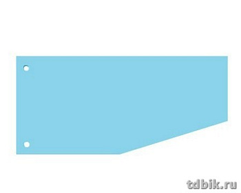 Разделительные полоски из картона 160 г/м2 120х230 мм Attache голубые 100шт/уп.