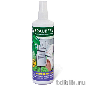 Очиститель для досок спрей 250мл Brauberg White board Clean