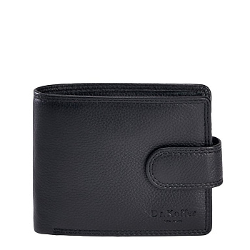 Портмоне Dr.Koffer 11*9,5см, нат. кожа, черный