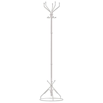 Вешалка напольная "Ажур-2" металл, белая  1,89 м, ТИТАН