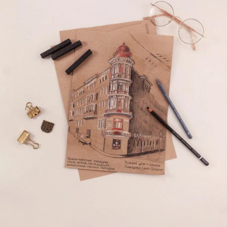 Уголь для рисования прессованный 3шт/уп SKETCH&ART