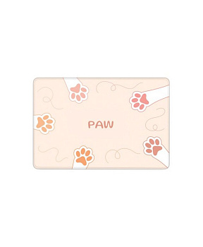 Карман для кредитных, дисконтных карт, пропусков, 64*96 мм, Лапки