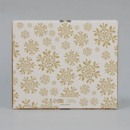 Коробка для подарков 20*17*6см "Новогодний подарок"