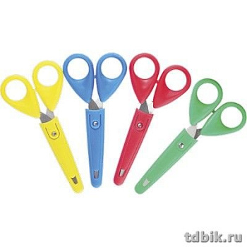 Ножницы 130 мм детские закругленные лезвия, в пластиковом чехле deVENTE "Cosmo"