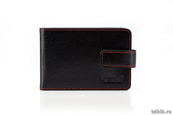 Визитница на 40 визиток D.Morelli "Кармен", с хлястиком, нат.кожа