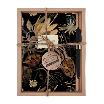 Набор подарочный BrunoVisconti "FLORA.НОЧНЫЕ ЦВЕТЫ" (ДВЕ ТЕТРАДИ В КЛ.+ РУЧКА)