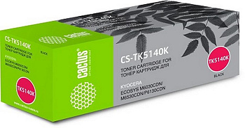 Картридж CACTUS (CS-TK5140K) для KYOCERA Ecosys M6030cdn/M6530cdn, черный, ресурс 7000 стр.