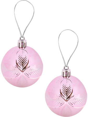 Набор шаров  цвет розовый 60 мм 12шт "Мечта" (ассотри)