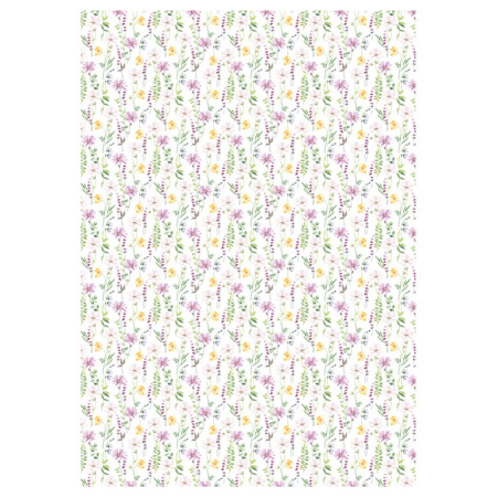 Бумага упаковочная 70*100см  в рулоне (ассорти) "Bouquet" MESHU