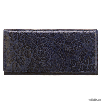 Портмоне Dr.Koffer 9,5*18,5см, нат. кожа, синий