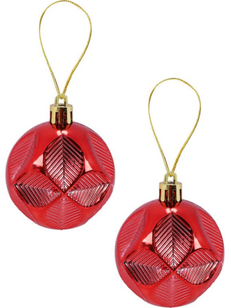 Набор шаров  цвет красный  60 мм 12 шт "Мечта"