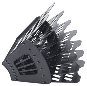 Лоток универсальный 6 отделений разборный черный Стамм