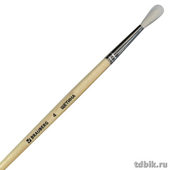 Кисть Щетина № 4 круглая оформительская ГРААЛЬ