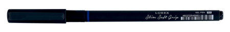 Набор гелевых ручек  4 шт. LOREX "SLIM SOFTGRIP" 0,5мм (син, черн, крас, зел,)