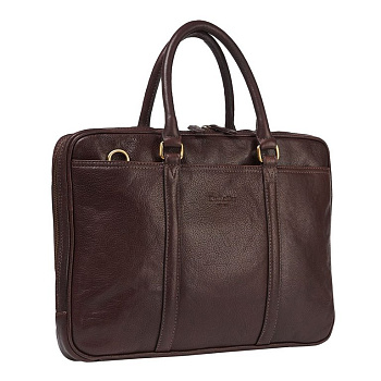 Сумка для документов Dr.Koffer 38*28*6см, нат. кожа, темно-коричневая