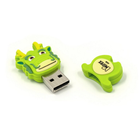 Флеш-диск  4Gb  Mirex Dragon Green USB 2.0
