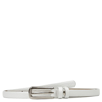 Ремень FABRETTI женский, натуральная кожа, размер 120, белый