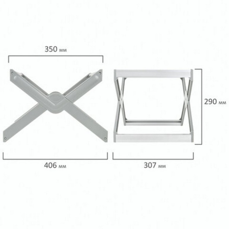 Бокс для подвесных папок STAFF, до 50 папок А4 / Foolscap, 406х307х290 мм, серая