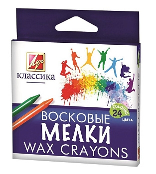 Набор карандашей восковых 24 цв. Луч