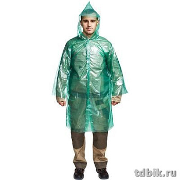 Дождевик с застежками ПВД, цвет ассорти