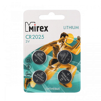 Батарейка дисковая CR2025 Mirex