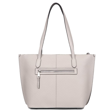 Сумка женская FABRETTI 42х29х13 см, нат. кожа, серый