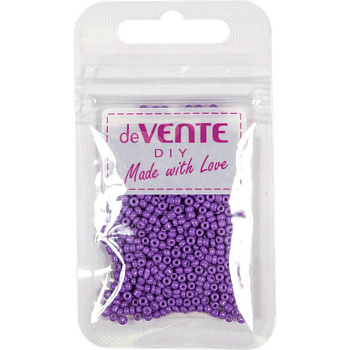 Бисер круглый d=2 мм., 10гр/уп., цв. фиолетовый deVENTE "Opaque"