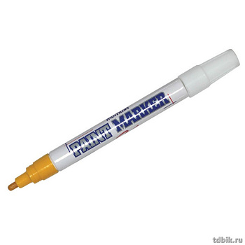 Маркер-краска лаковый  4мм MunHwa желтый (нитро-основа, мет.корпус)