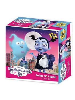 Пазл 3D картинка 100 дет. "Удивительная Ви" 5+ Prime 3D