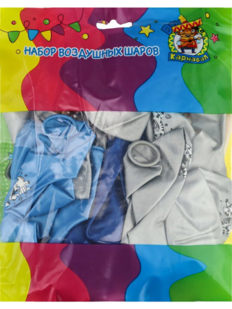 Шар воздушный 12 дюймов (30см) с рисунком "С Днем Рождения!" (ассорти)