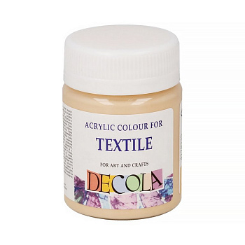 Краска акриловая по ткани 50мл Телесная Декола
