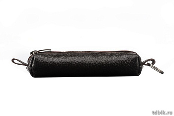 Футляр для ключей  D.Morelli "Texas" из нат.кожи, на молнии, коричневый